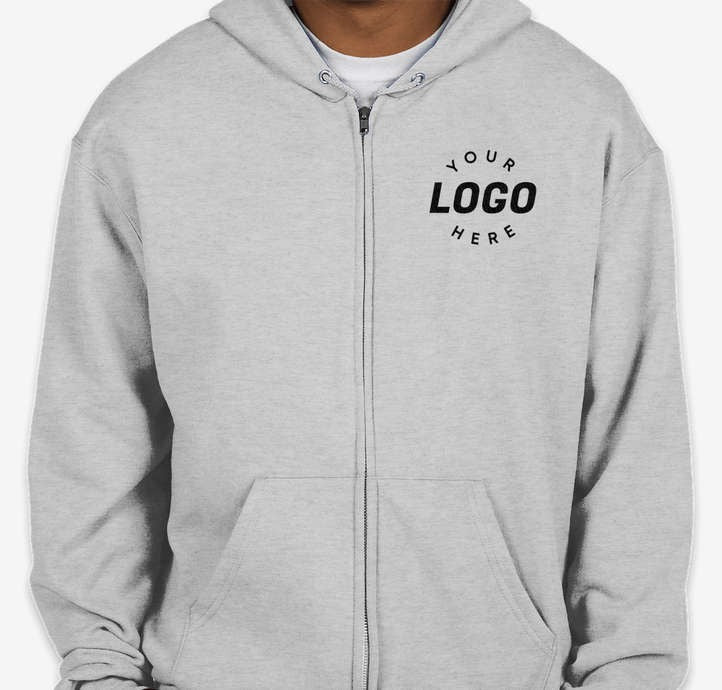 Embroidered Midweight Zip Hoodie