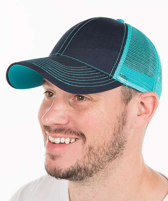 Contrast Stitch Trucker Hat