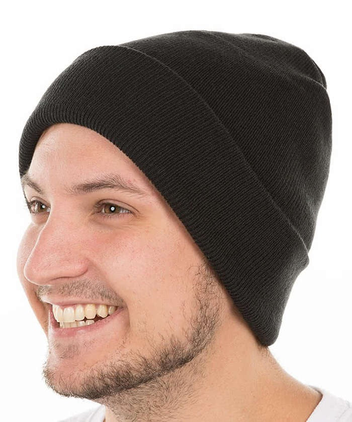 Embroidered Fleece-Lined Knit Hats