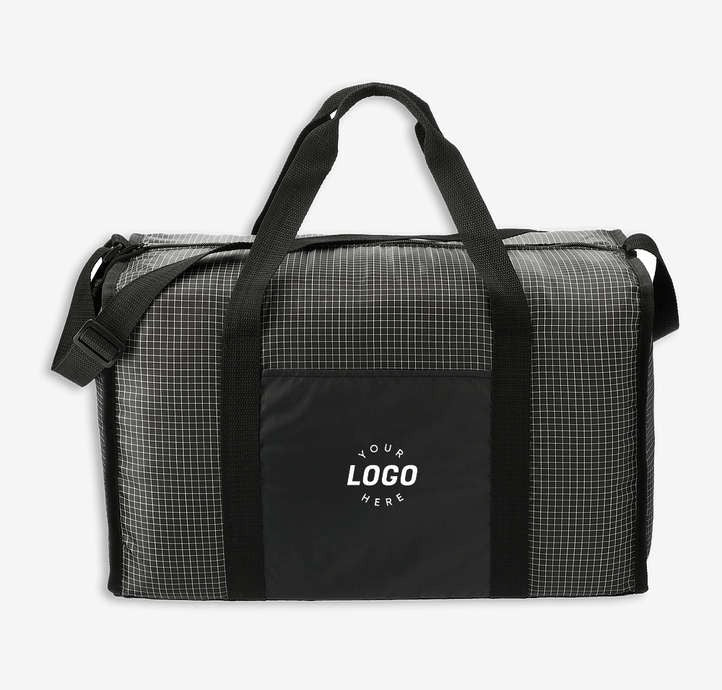 Grid Boxy Duffel Bag