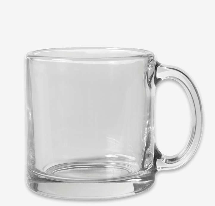 13 oz. Clear Glass Coffee Mug