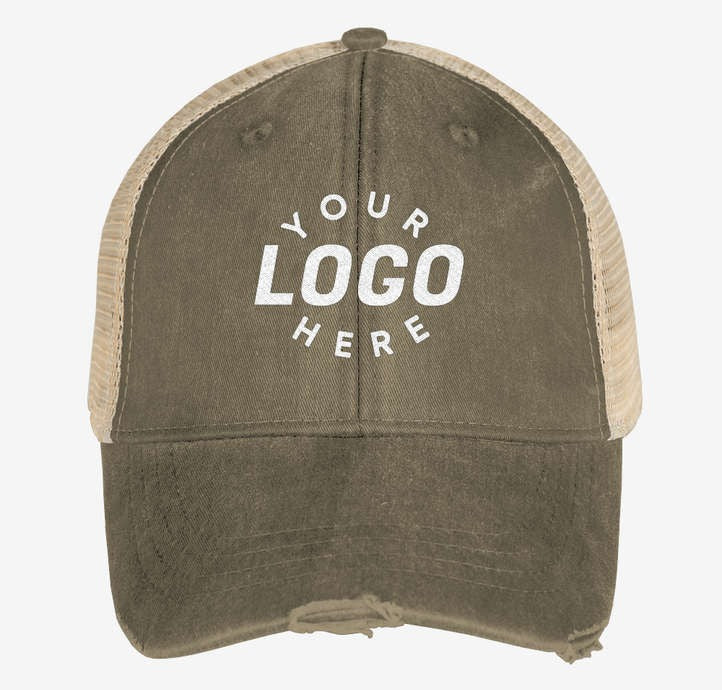 Pigment Dyed Distressed Trucker Hats