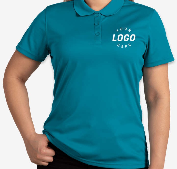 Women's Spin Eco Performance Pique Polo - Printed