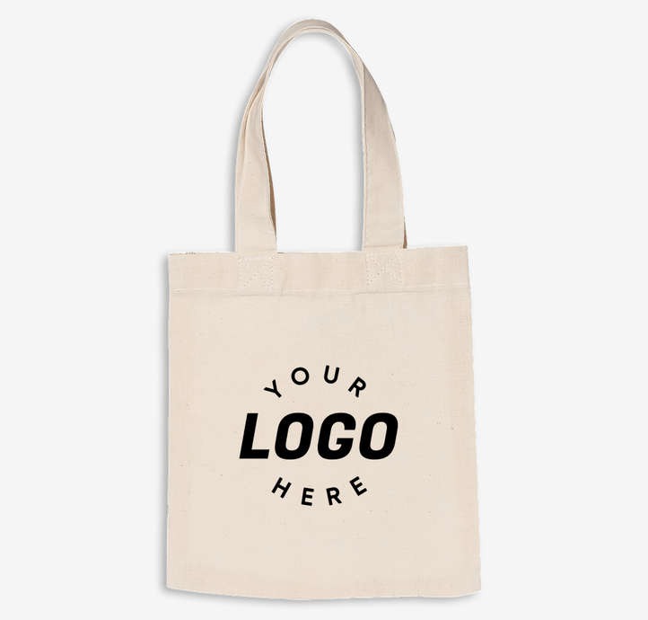 Small Lightweight Cotton Canvas Tote Bag