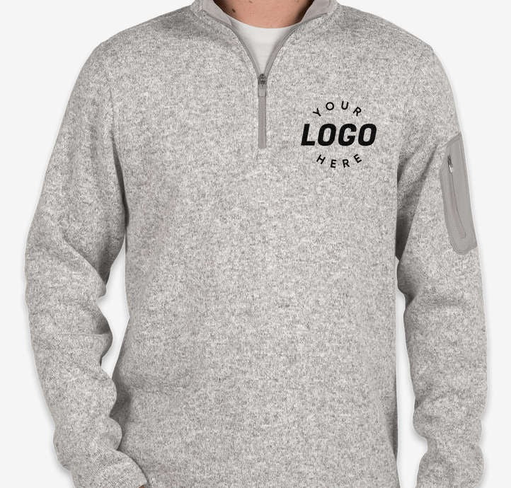 Ladies Quarter Zip Sweater Fleece Pullovers