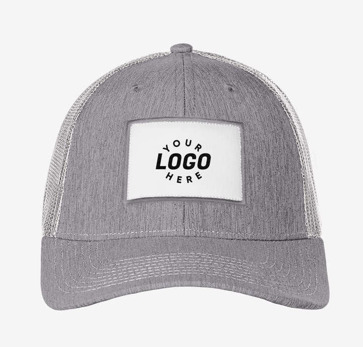 Brant Snapback Trucker Hat - Rectangle Patch - Embroidered