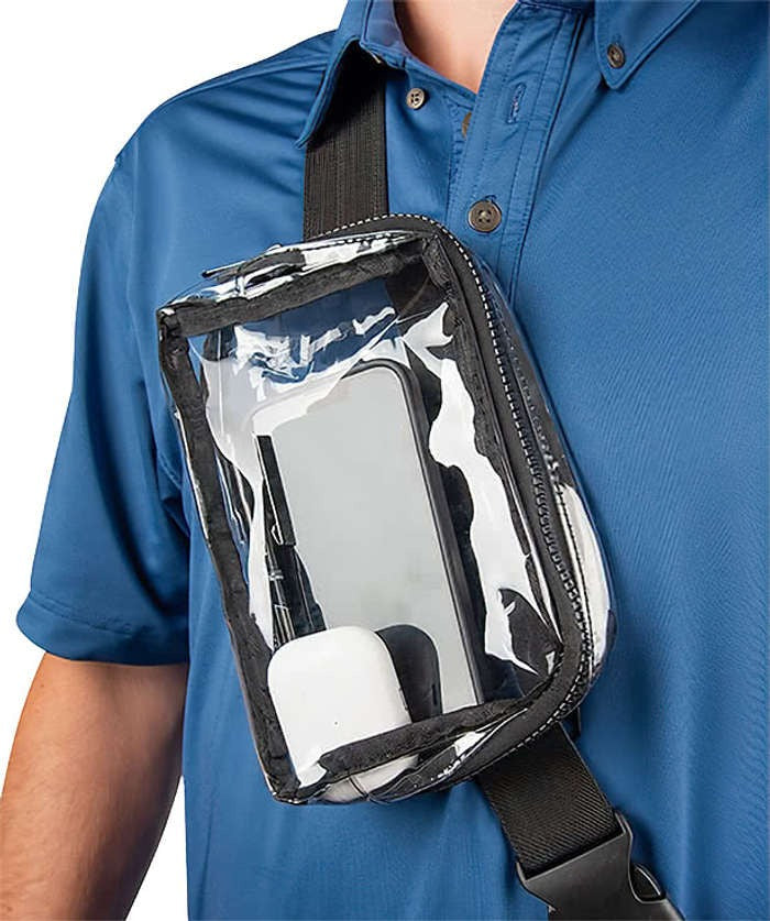 Anywhere Adjustable Clear Fanny Pack