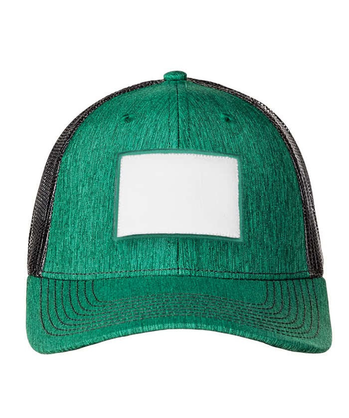 Brant Snapback Trucker Hat - Rectangle Patch - Embroidered