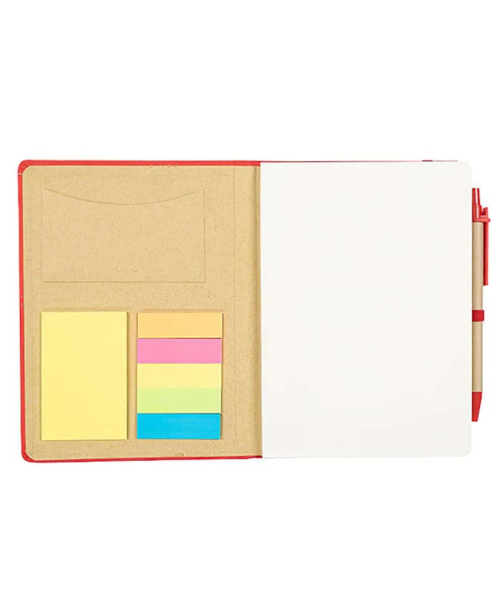 Full Color Hard Cover Notebook with Sticky Notes and Flags