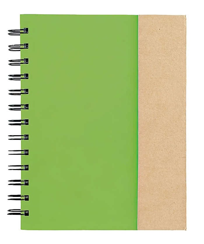 Hard Cover Spiral Notebook with Sticky Notes and Flags