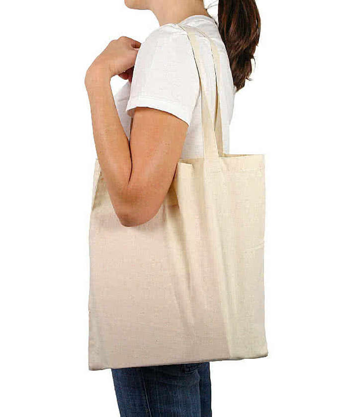 Lightweight 100% Cotton Tote Bag