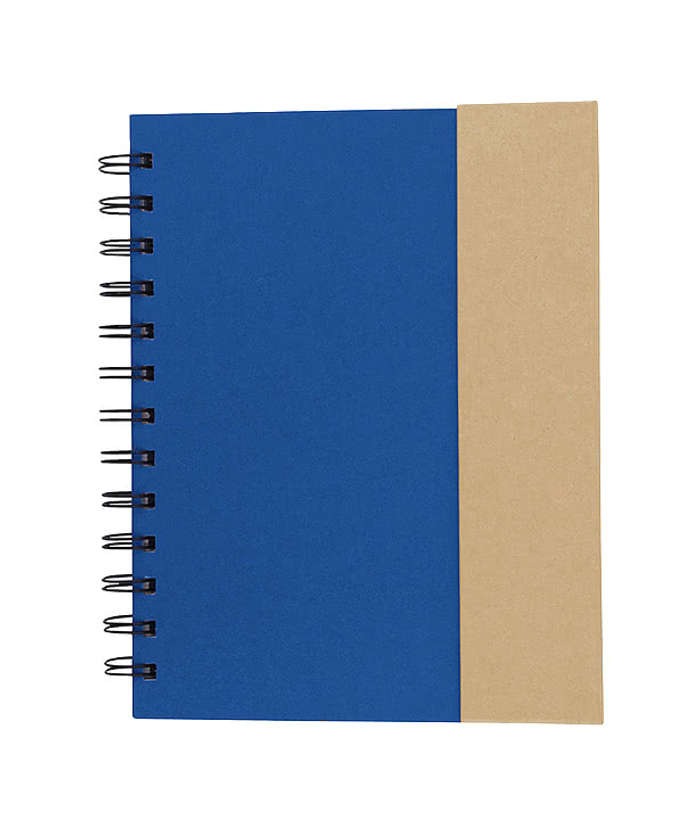 Full Color Hard Cover Spiral Notebook with Sticky Notes and Pen