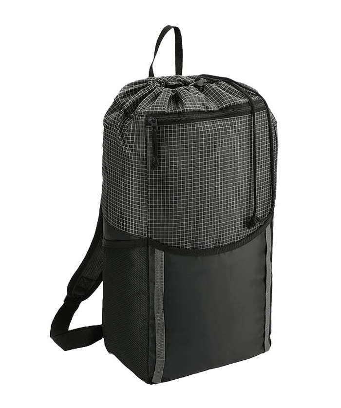 Full Color Grid Drawstring Backpack