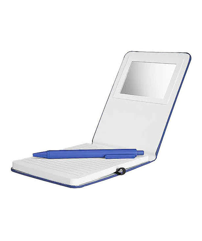 Full Color Reflections Hard Cover Notebook with Mirror and Pen