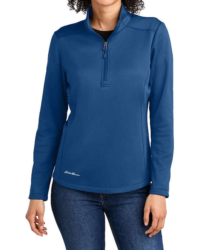 Women's Smooth Mid Layer Half Zip Fleece Pullover