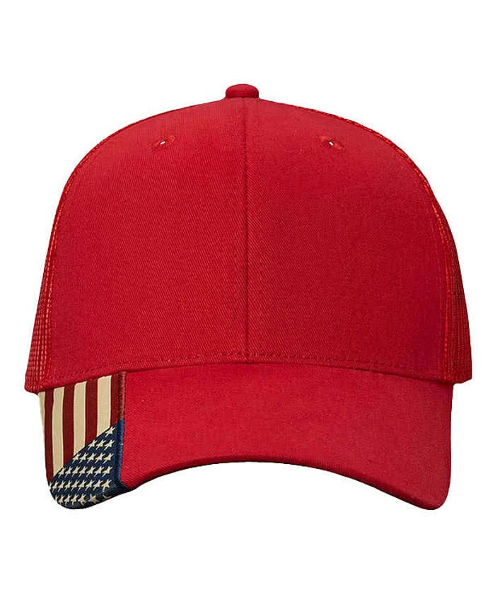 USA Flag Snapback Trucker Hat