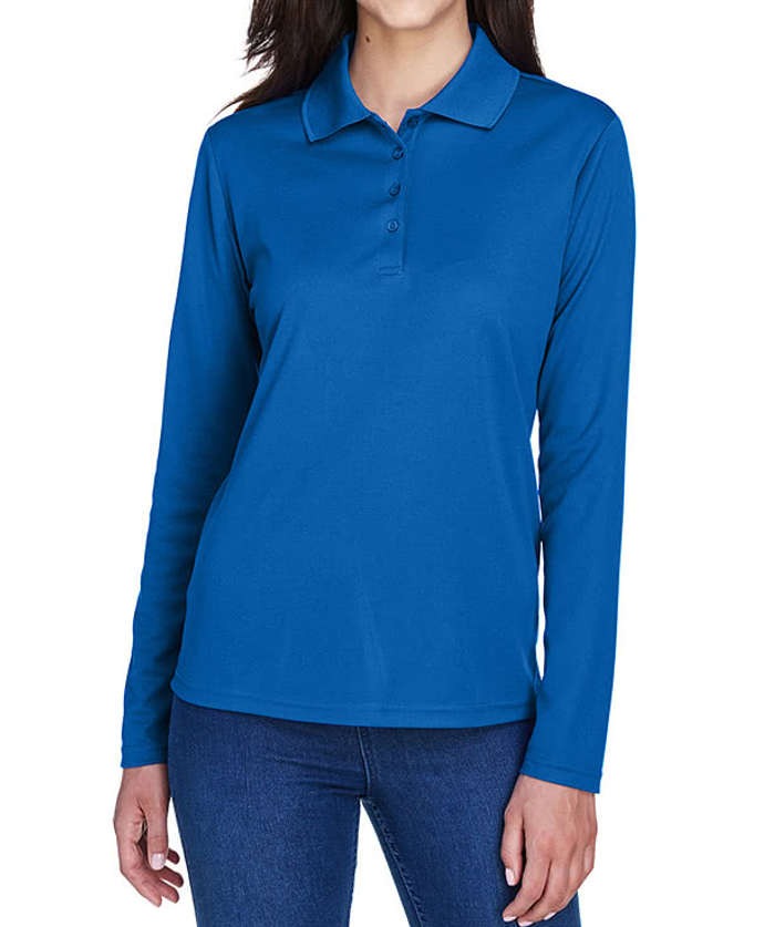 Women's Long Sleeve Performance Pique Polo