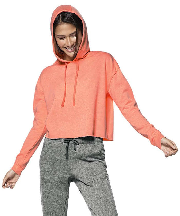 Women's Tri-Blend Performance Cropped Hoodie