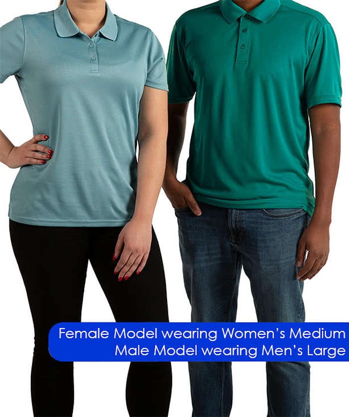 Women's Spin Eco Performance Pique Polo - Printed
