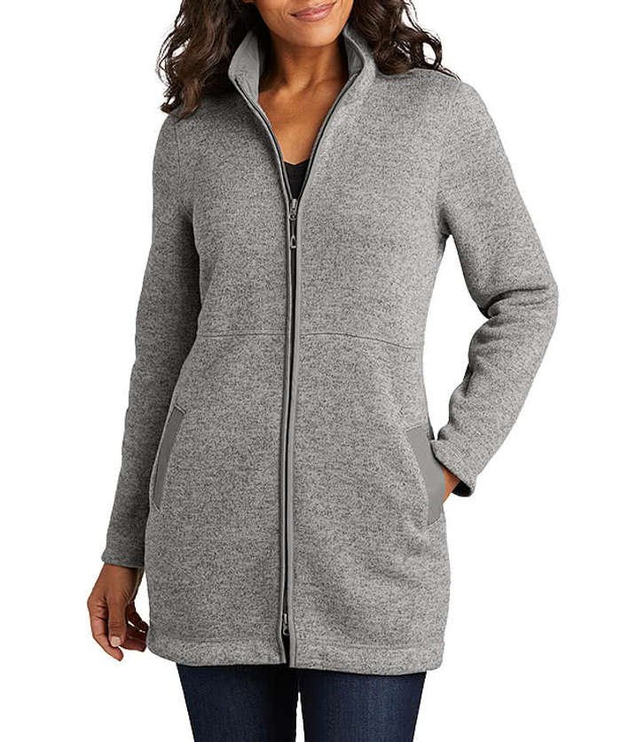 Women's Arc Long Sweater Fleece Jacket