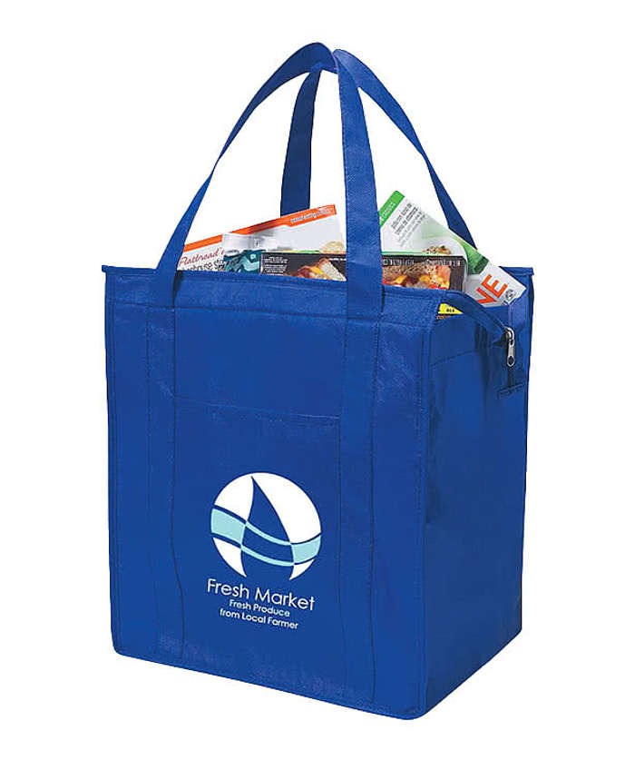 Large Non Woven Insulated Grocery Tote Bag