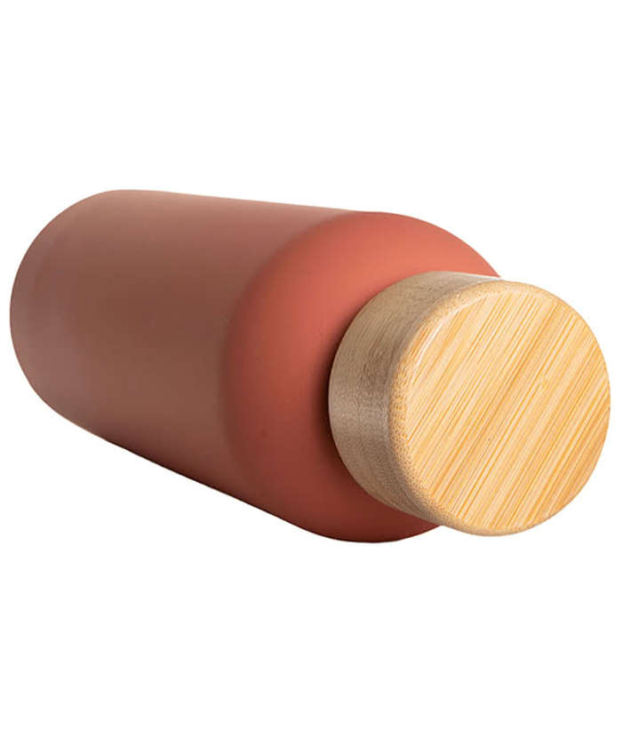 17 oz. Blair Stainless Steel Water Bottle with Bamboo Lid