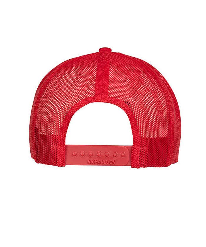 Snapback Trucker Hat - Rectangle Faux Leather Patch - Laser Engraved