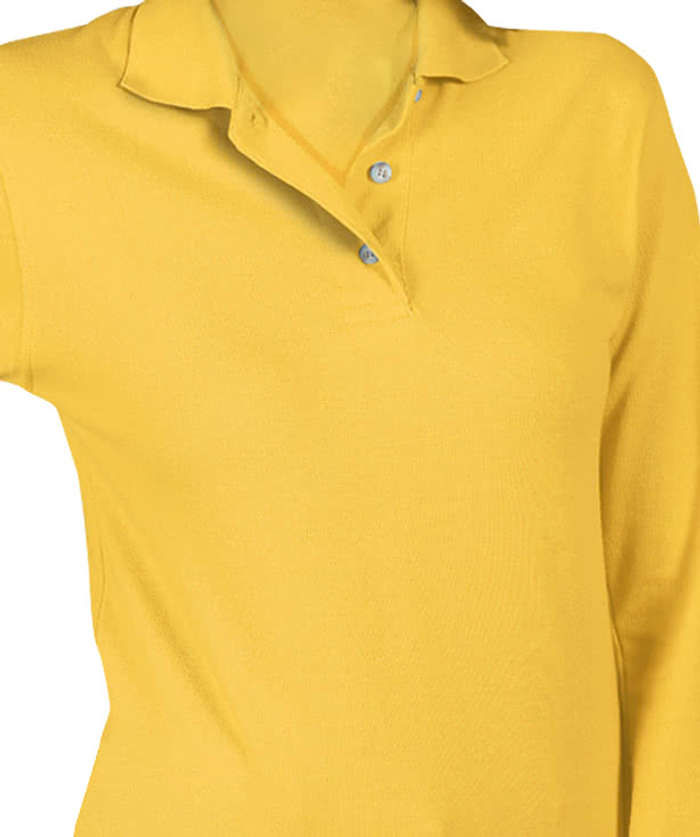Women's Superblend Easy-Care Pique Long Sleeve Polo