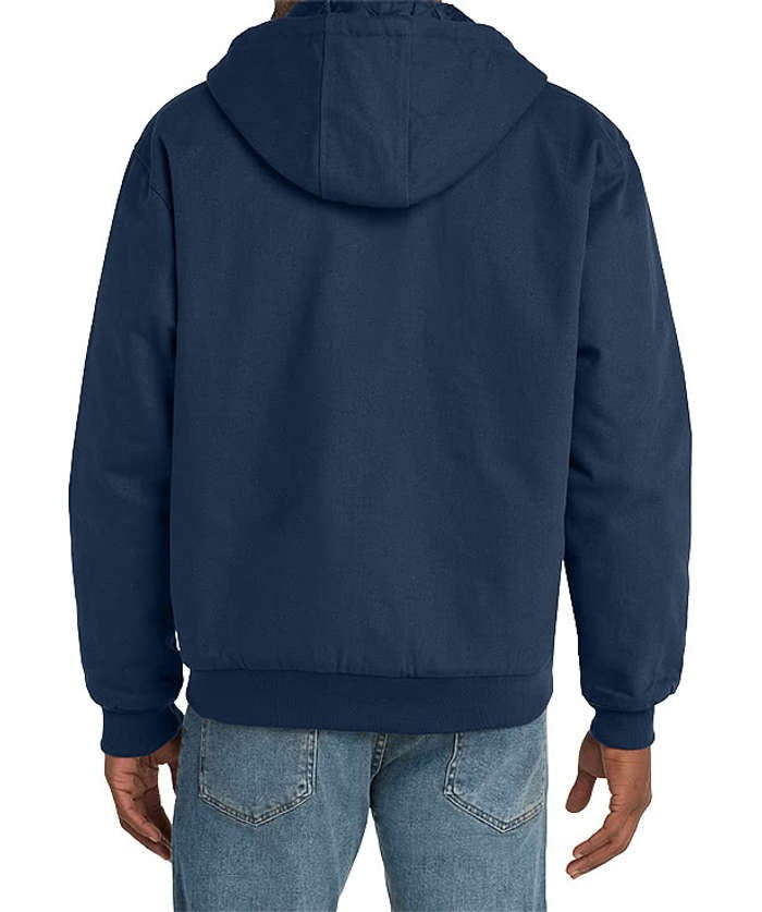 Duck Cloth Hooded Insulated Work Jacket