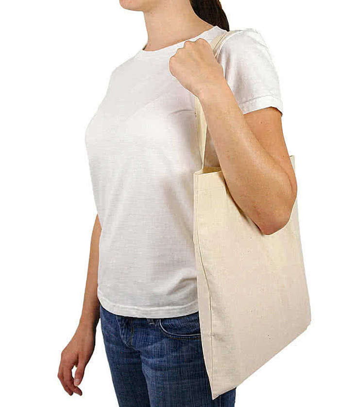 Lightweight 100% Cotton Tote Bag