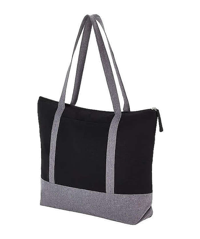 Repose Large Zippered Recycled Cotton Tote Bag