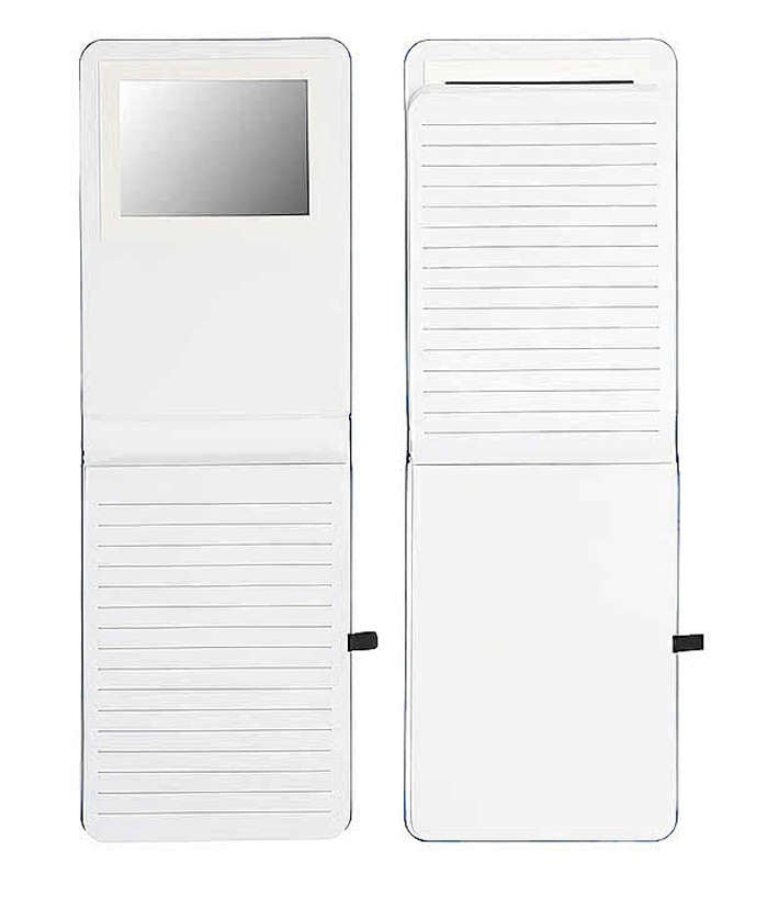 Full Color Reflections Hard Cover Notebook with Mirror and Pen