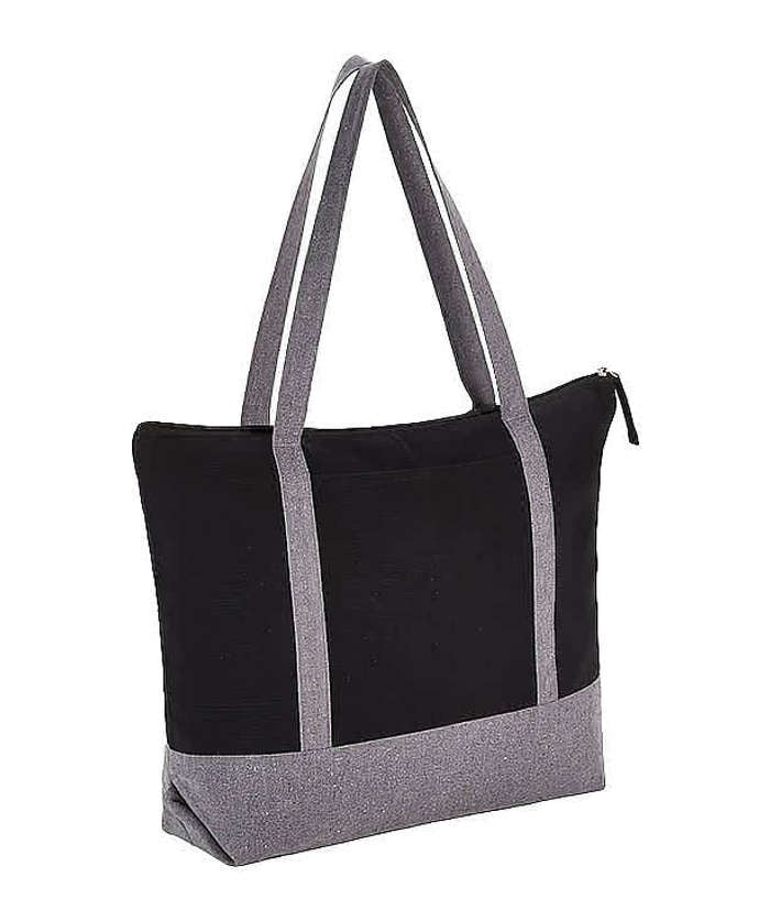 Repose Large Zippered Recycled Cotton Tote Bag