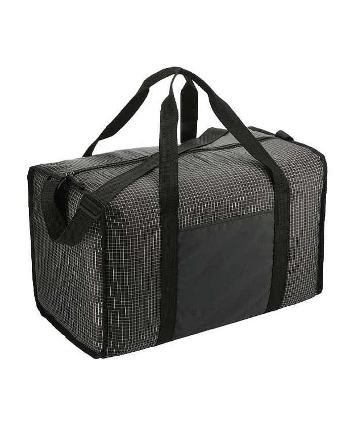 Grid Boxy Duffel Bag