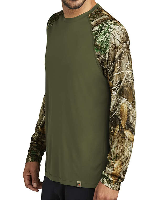 Colorblock Long Sleeve Performance Shirt