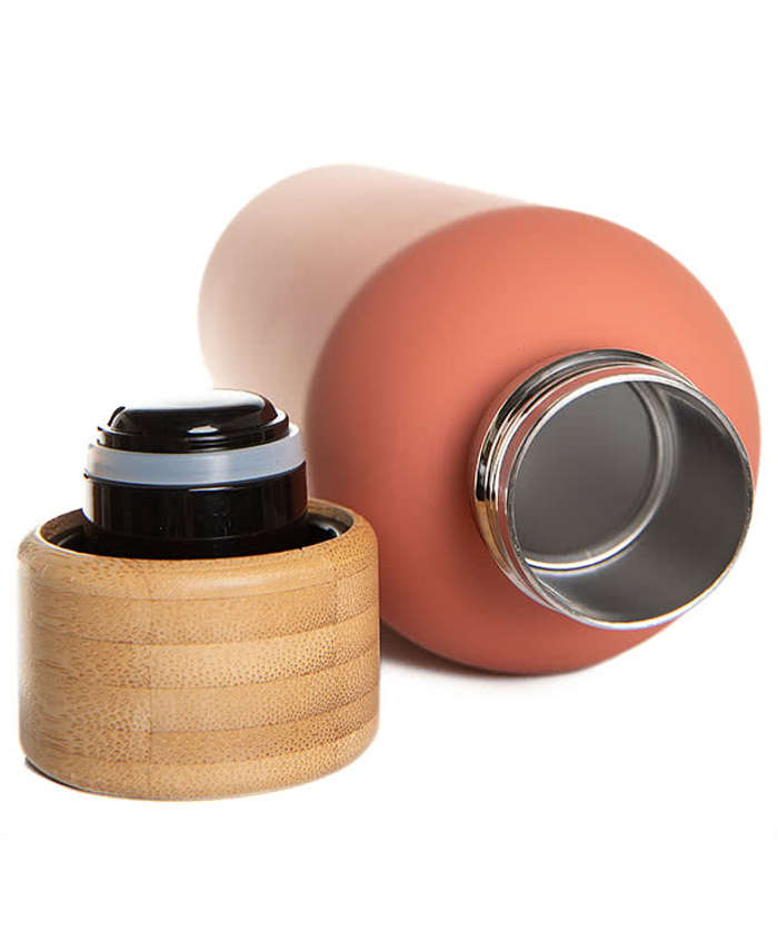 17 oz. Blair Stainless Steel Water Bottle with Bamboo Lid