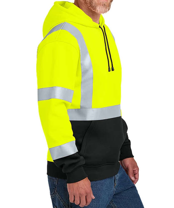 Class 3 Heavy-Duty Fleece Safety Pullover Hoodie