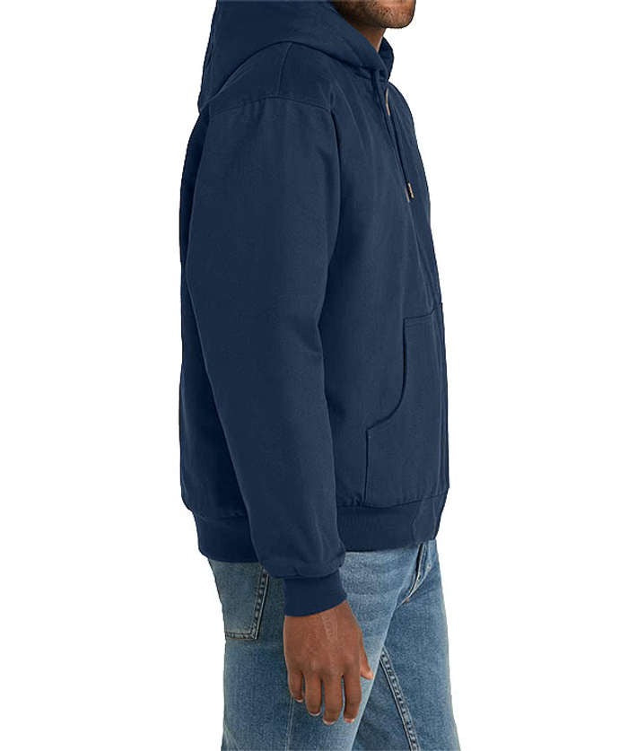 Duck Cloth Hooded Insulated Work Jacket