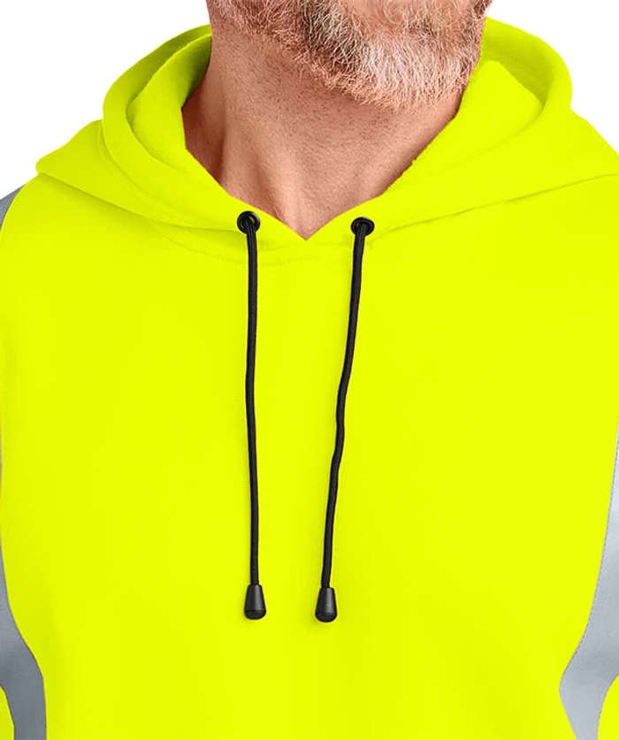 Class 3 Heavy-Duty Fleece Safety Pullover Hoodie