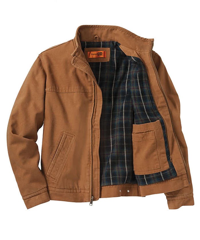 Duck Cloth Flannel-Lined Work Jacket