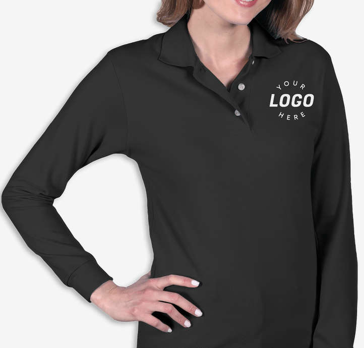 Women's Superblend Easy-Care Pique Long Sleeve Polo
