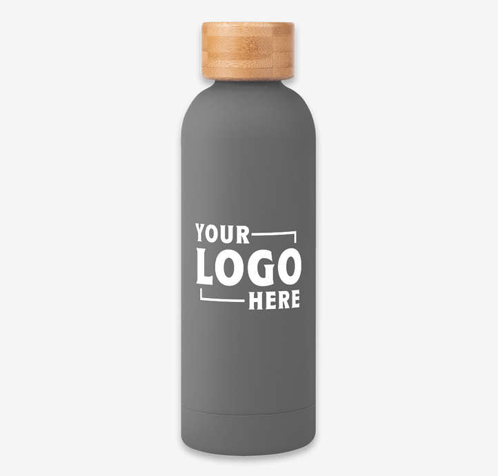 17 oz. Blair Stainless Steel Water Bottle with Bamboo Lid