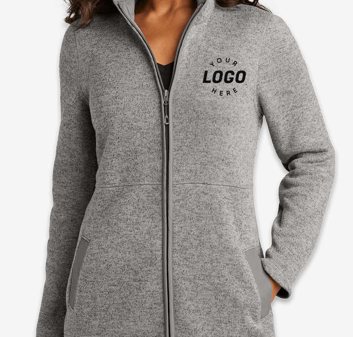 Women's Arc Long Sweater Fleece Jacket